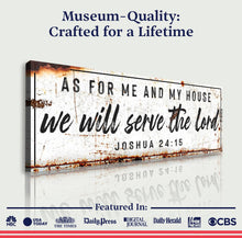 Load image into Gallery viewer, Joshua 24:15 - We Will Serve The Lord Rustic Sign