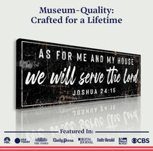 Load image into Gallery viewer, Joshua 24:15 - We Will Serve The Lord Sign VI