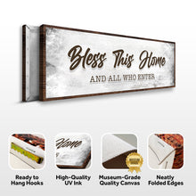 Load image into Gallery viewer, Bless This Home And All Who Enter Sign