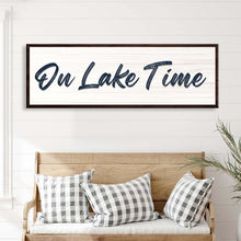 Load image into Gallery viewer, On Lake Time Sign III