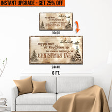 Load image into Gallery viewer, Upgrade Your 20x10 Inches 'Christmas Eve Farmhouse' (Style 2) Canvas To 48x24 Inches