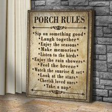 Load image into Gallery viewer, Porch Rules Sign II