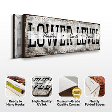Load image into Gallery viewer, Lower Level Theater Sports Games Basement Bar Sign