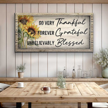 Load image into Gallery viewer, Grateful Thankful Blessed Family Sign II