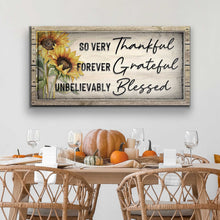 Load image into Gallery viewer, Grateful Thankful Blessed Family Sign II