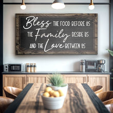 Load image into Gallery viewer, Bless The Food Before Us And The Love Between Us Sign III