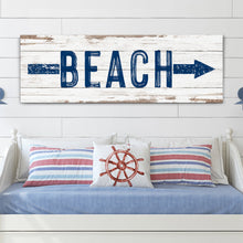 Load image into Gallery viewer, Shore Direction Arrow Beach Sign II