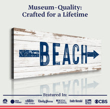 Load image into Gallery viewer, Shore Direction Arrow Beach Sign II