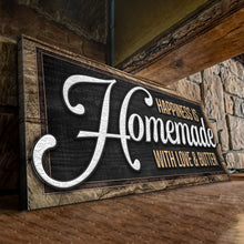 Load image into Gallery viewer, Happiness Is Homemade With Love And Butter Sign II