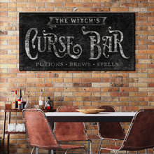 Load image into Gallery viewer, The Witch's Curse Bar Halloween Sign II