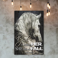 Load image into Gallery viewer, God Is Within Her She Will Not Fall Psalm 46:5 Faith Sign VI