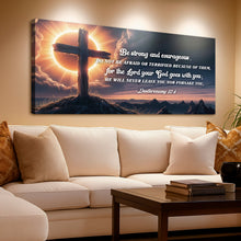 Load image into Gallery viewer, Deuteronomy 31:6 - He Will Never Leave Nor Forsake You Faith Sign