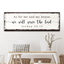 Load image into Gallery viewer, Joshua 24:15 - We Will Serve The Lord Sign
