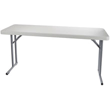 Load image into Gallery viewer, Steel Frame Rectangular Folding Table with Speckled Gray Top