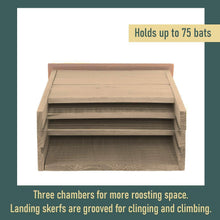Load image into Gallery viewer, Outdoor Solid Cedar Wood Bat House - Holds up to 75 Bats