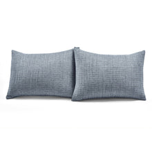 Load image into Gallery viewer, Full/Queen Size 3-Piece Reversible Woven Cotton Quilt Set in Navy Cream