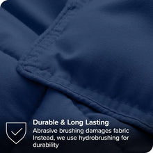 Load image into Gallery viewer, Queen size Super Soft Down Alternative Comforter Set in Navy Blue