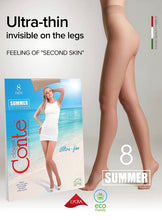 Load image into Gallery viewer, Conte Summer 8 Den - Classic Ultra-thin Invisible Women's Pantyhose (14С-17СП)