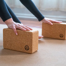 Load image into Gallery viewer, Cork Yoga Block Set