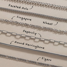 Load image into Gallery viewer, Round Herringbone Charm &amp; Layering Necklace