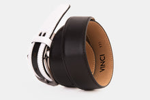 Load image into Gallery viewer, The Neiva Black/White Leather Belt