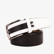 Load image into Gallery viewer, The Neiva Black/White Leather Belt