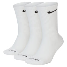 Load image into Gallery viewer, Nike Adult 3-Pack Everyday Plus Cushioned Socks - White