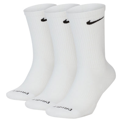 Nike Adult 3-Pack Everyday Plus Cushioned Socks - White
