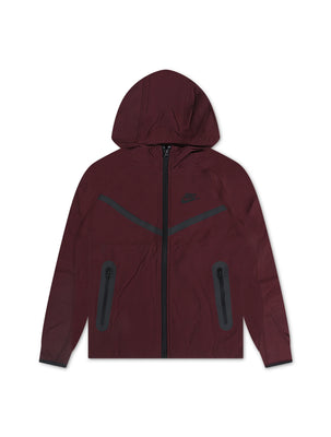 Nike Boys Tech Fleece Hoodie - Burgundy Crush/Black