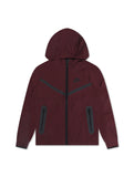 Nike Boys Tech Fleece Hoodie - Burgundy Crush/Black