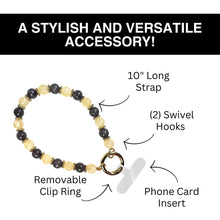 Load image into Gallery viewer, Clip &amp; Go Beaded Wristlet Nina Collection