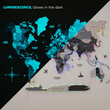 Load image into Gallery viewer, 3D LUMINOUS LED Wooden World Map 2.0 Nordik