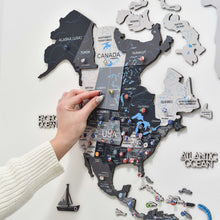 Load image into Gallery viewer, 3D Wooden World Map Nordik