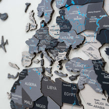 Load image into Gallery viewer, 3D Wooden World Map Nordik