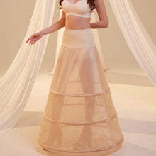 Load image into Gallery viewer, Nude A-Line Wedding Dress Petticoat , 3 Hoops &amp; Waist Corsage