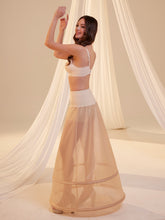 Load image into Gallery viewer, Nude A-Line Wedding Dress Petticoat , Two Hoops Underskirt with Waist Corsage