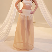 Load image into Gallery viewer, Nude A-Line Wedding Dress Petticoat , One Hoop Underskirt with Waist Corsage