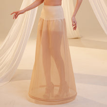 Load image into Gallery viewer, Nude A-Line Wedding Dress Petticoat , One Hoop Underskirt with Waist Corsage