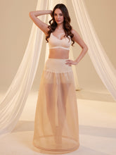 Load image into Gallery viewer, Nude A-Line Wedding Dress Petticoat , One Hoop Underskirt with Waist Corsage