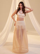 Load image into Gallery viewer, Nude A-Line Wedding Dress Petticoat , One Hoop Underskirt with Waist Corsage