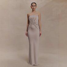Load image into Gallery viewer, Arrival Popular Gentle Tube Top Fishtail Waist Twisted Slim Women Long Evening Dress