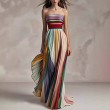 Load image into Gallery viewer, Sexy Tube Top Printed Color Dress