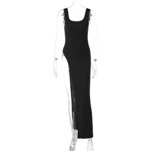 Load image into Gallery viewer, Women Clothing Summer Street Shooting Personality Slim Fit Split Shoulder Strap Dress
