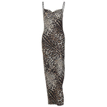 Load image into Gallery viewer, Women Clothing Summer Printed Sexy Backless Slit Strap Dress