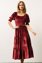 Load image into Gallery viewer, Spring Summer Gold Velvet Square Collar Ruffles High Waist Tight Office Dress