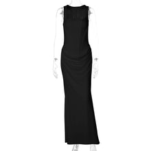 Load image into Gallery viewer, Sexy Boning Corset Slim Fit U Neck Long Pleating Pullover Dress Cocktail Party Evening Dress