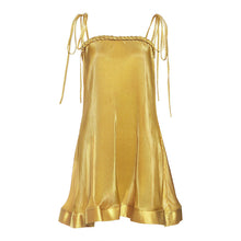 Load image into Gallery viewer, Summer Women Clothing Sexy Solid Color Glossy Sling Dress Women