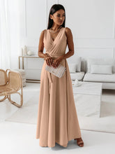Load image into Gallery viewer, Women Clothing Tied V Neck Evening Party Maxi Dress Women
