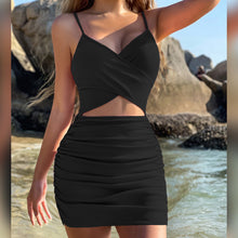 Load image into Gallery viewer, Women Clothing Cross Hollow Out Cutout out Camisole Dress