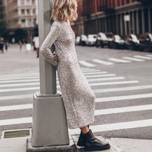 Load image into Gallery viewer, Simple Sequin Street Graceful Fashionable Long Sleeve Dress